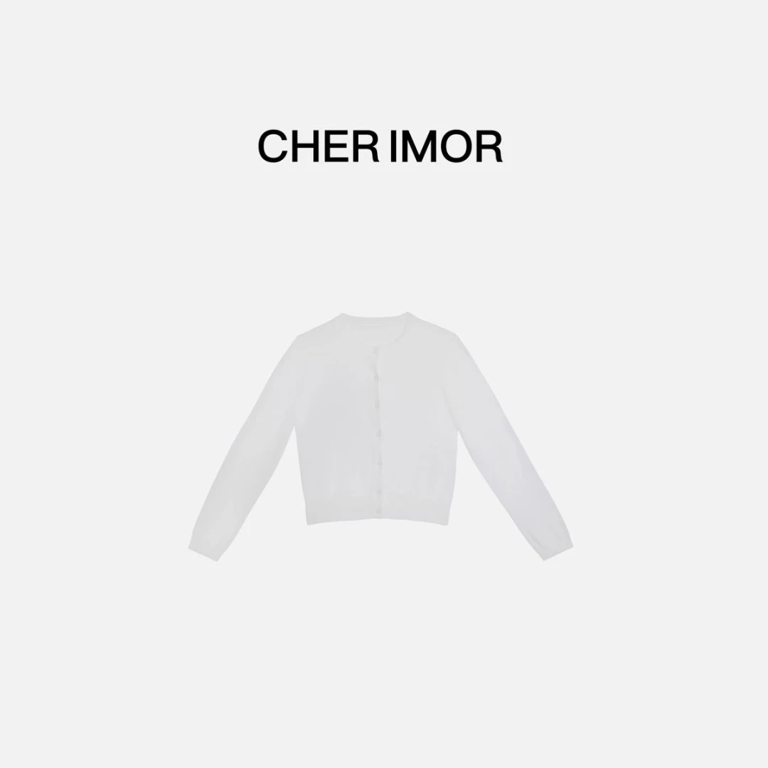CHER IMOR【 黑白简章】软糯舒适贴肤针织开衫 8890 Hi Fortune