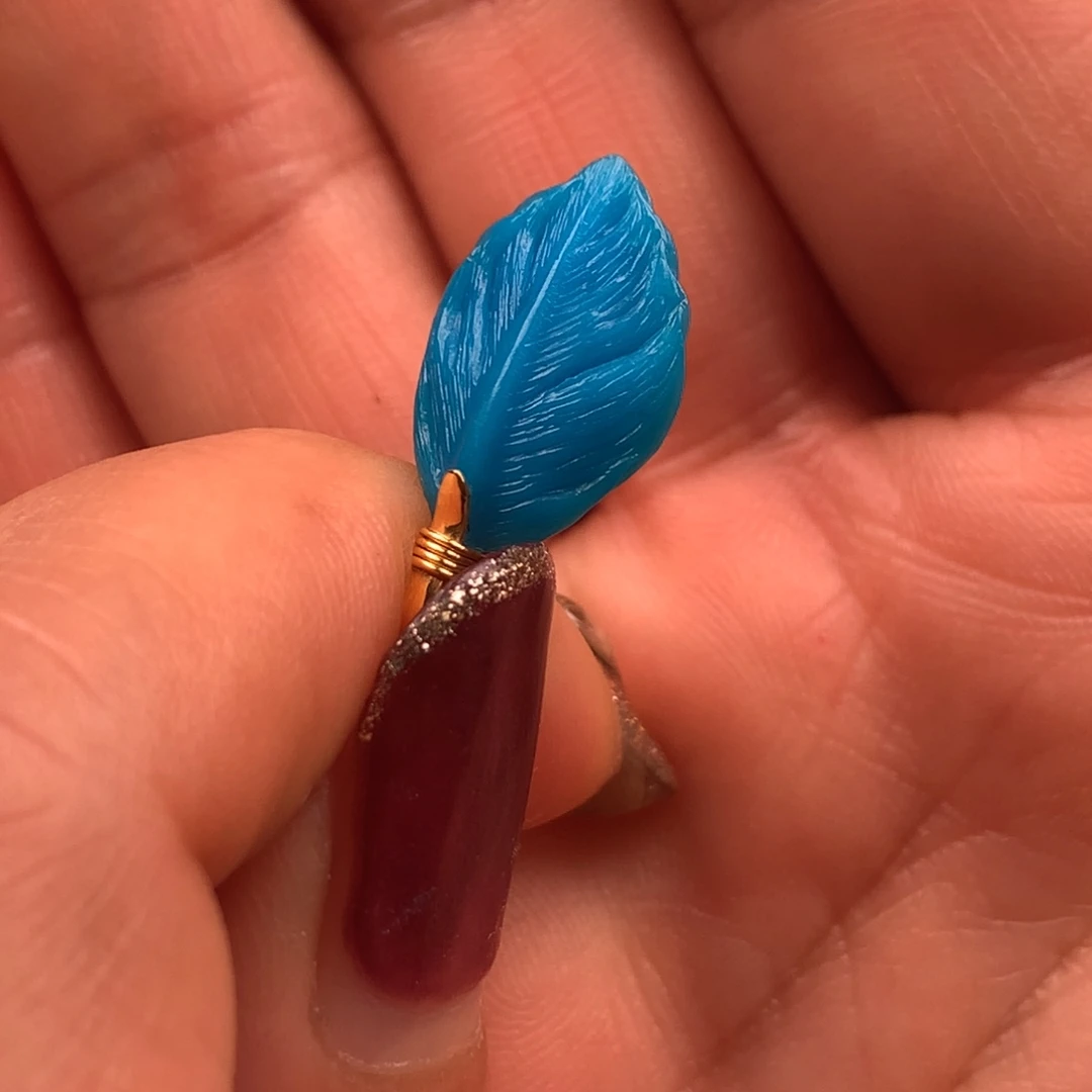 绿松石18K金镶嵌珠宝奇石