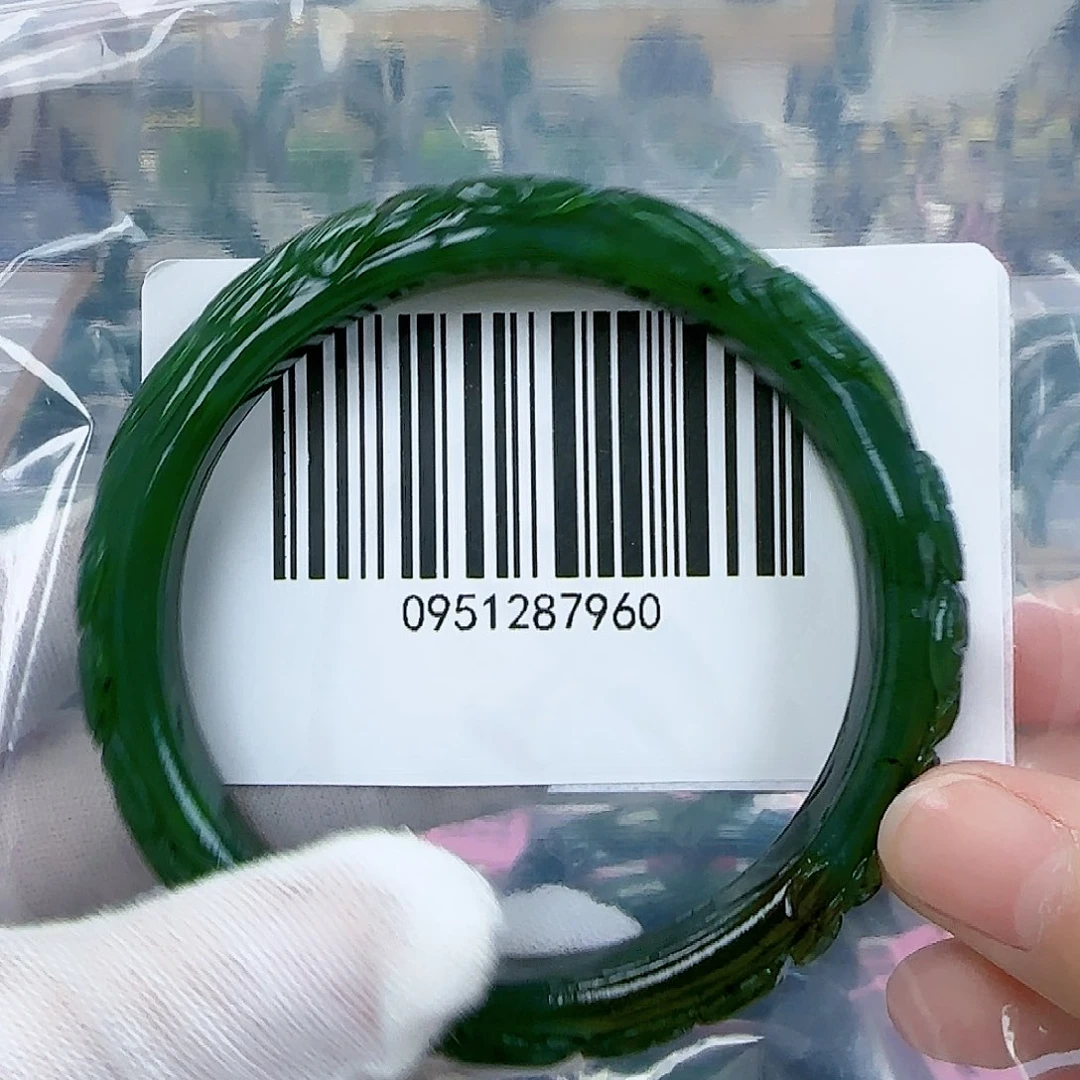 和田玉（碧玉）手镯未镶嵌62