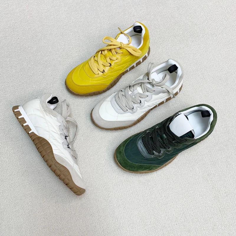 MI同款舒适百搭饼干鞋时尚慵懒风潮流复古夏季透气潮鞋系带休闲鞋