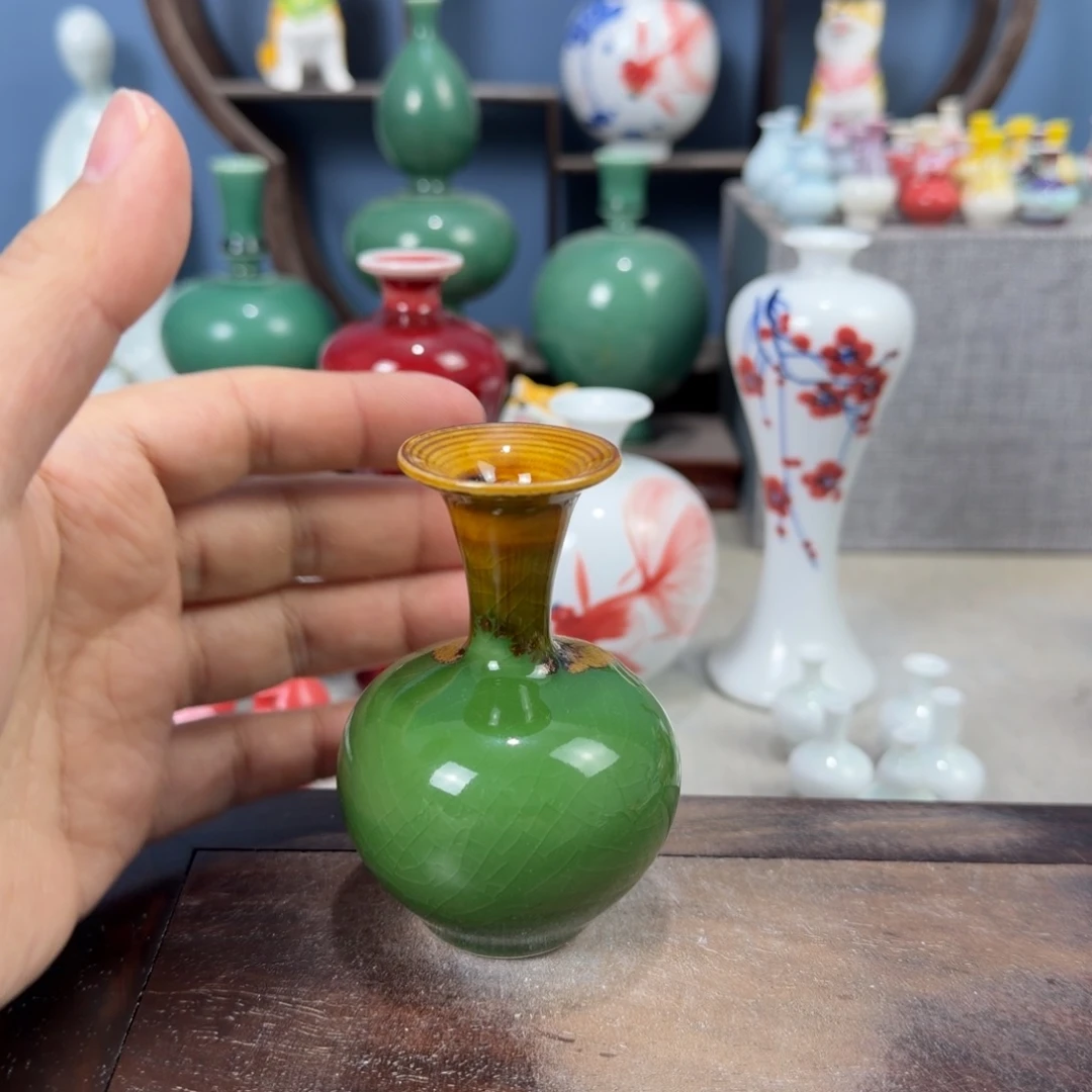 陶瓷手工小花器摆件