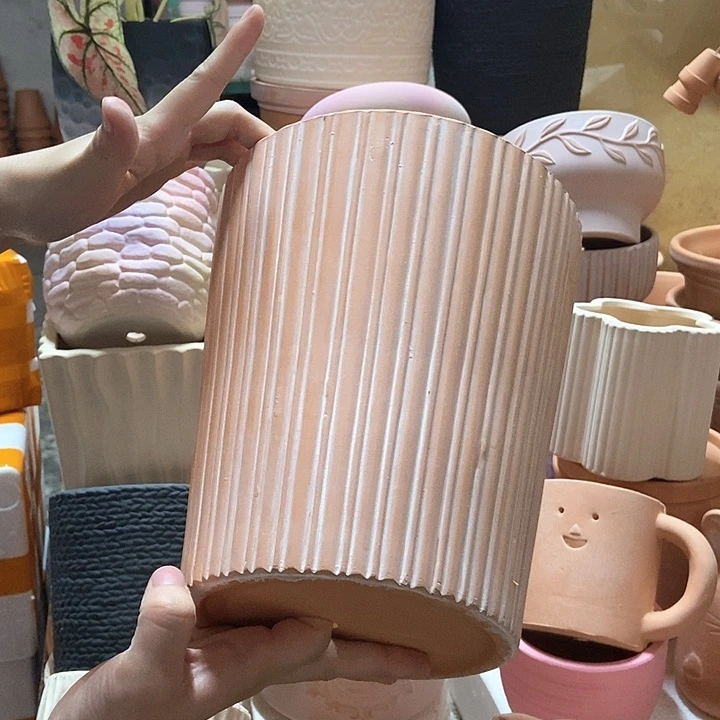 20×22复古直纹盆1个