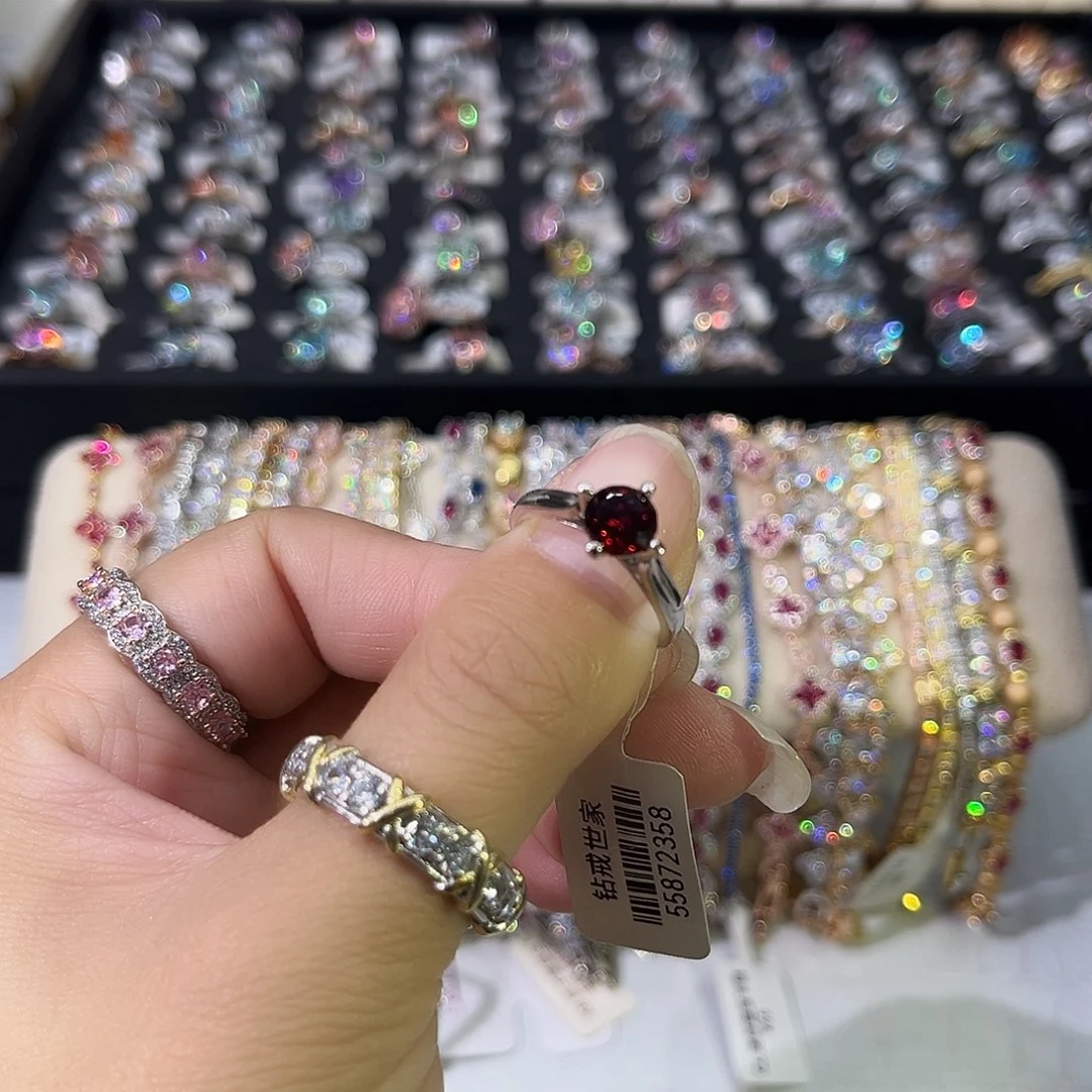 莫桑石非金属SH朱砂痣血红一卡-17