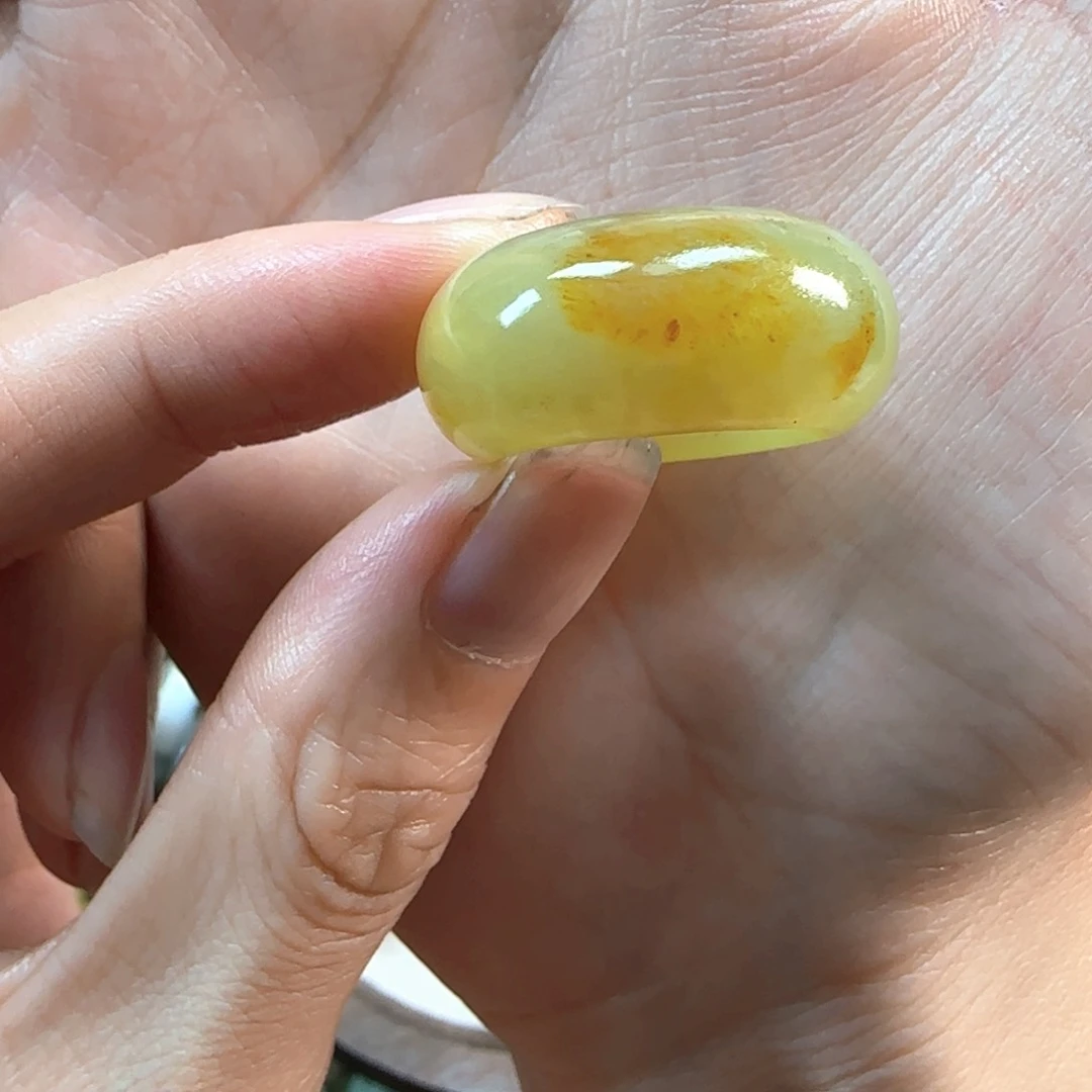 微***r蛇纹石玉未镶嵌戒指14码