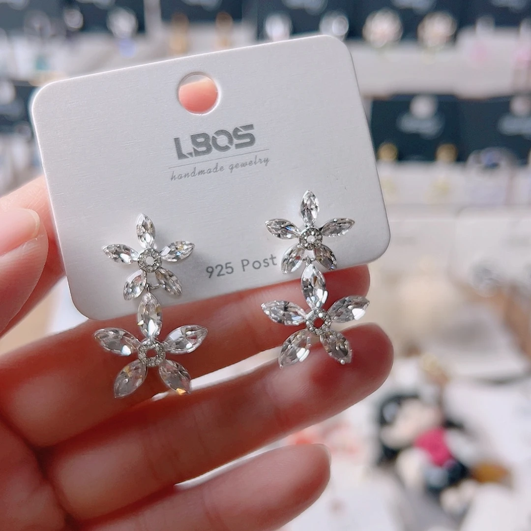 琉璃纯铜合金耳环的