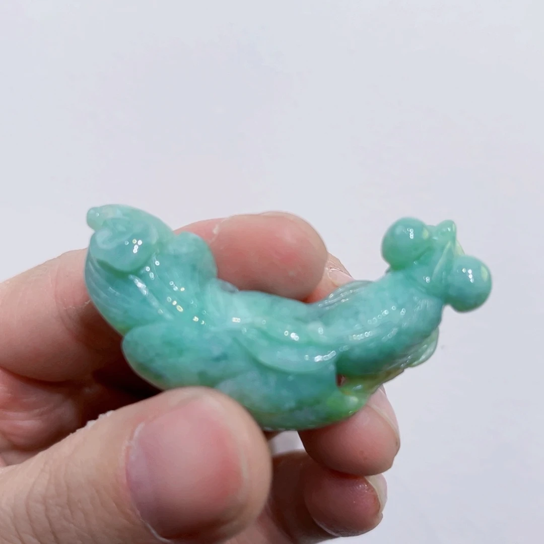 翡翠未镶嵌吊坠(赠链)代编织