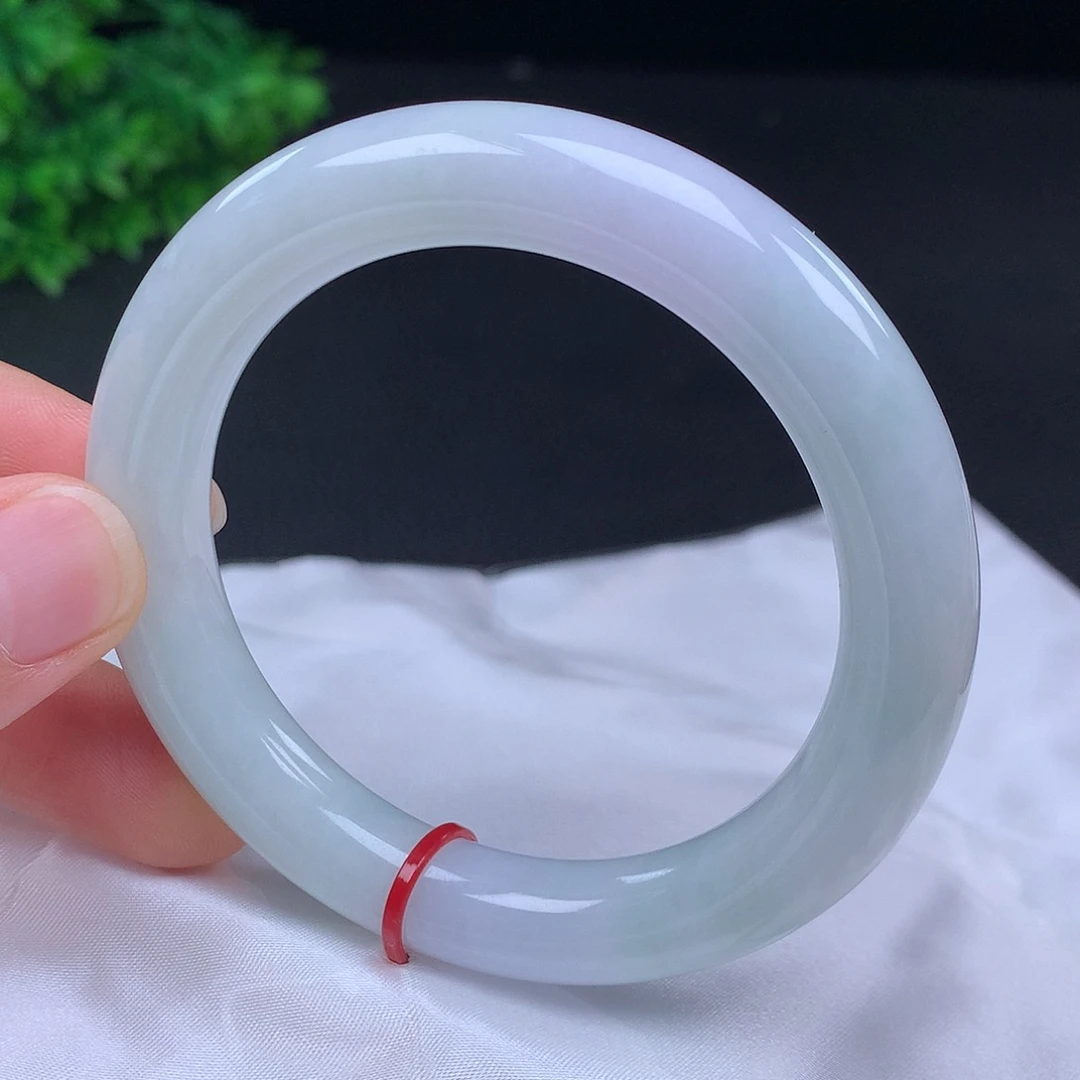 翡翠未镶嵌手镯55圈口438009