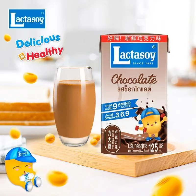 力大狮 巧克力味豆奶 125ml*6盒（包）饮料同城送