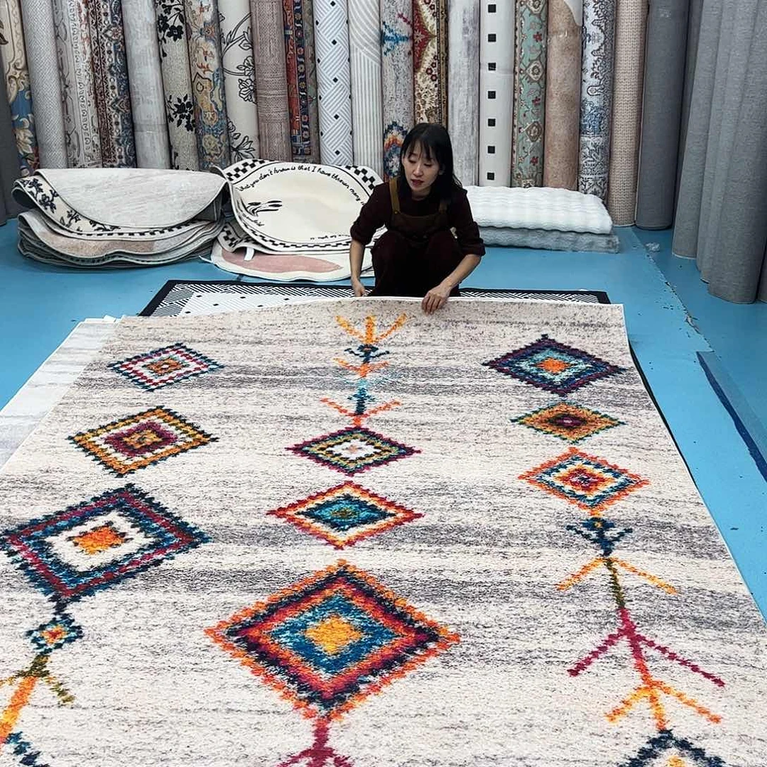 混纺200×300误差正负1-3厘米精编细砂棉布底仿羊绒微瑕