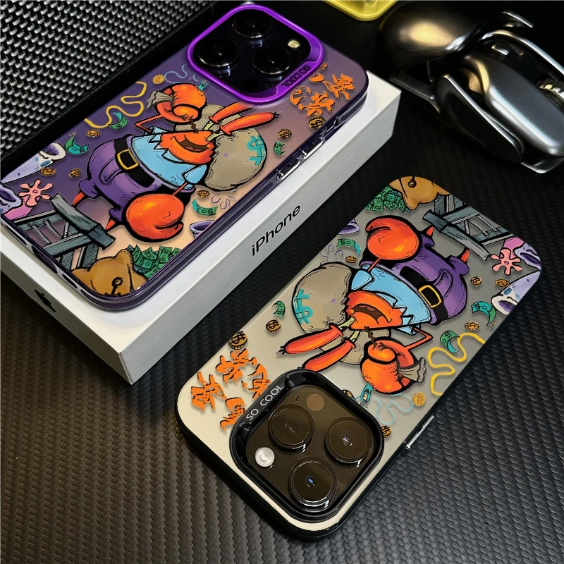 搞钱蟹老板适用苹果16promax手机壳iPhone15硅胶14保护套17新款12