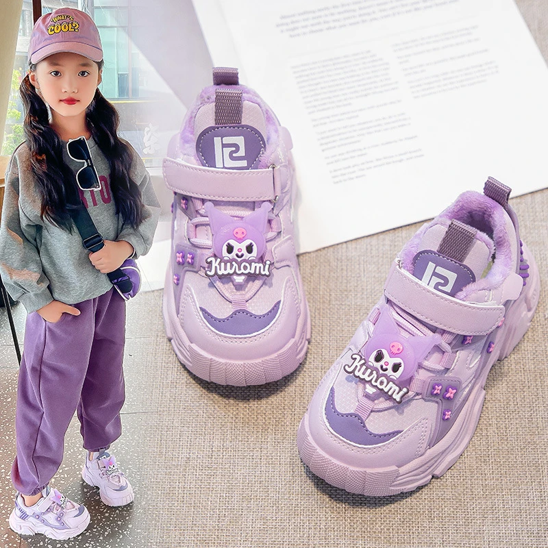 女童鞋子春秋2025新款透气儿童运动鞋中大童网面女孩老爹跑步鞋