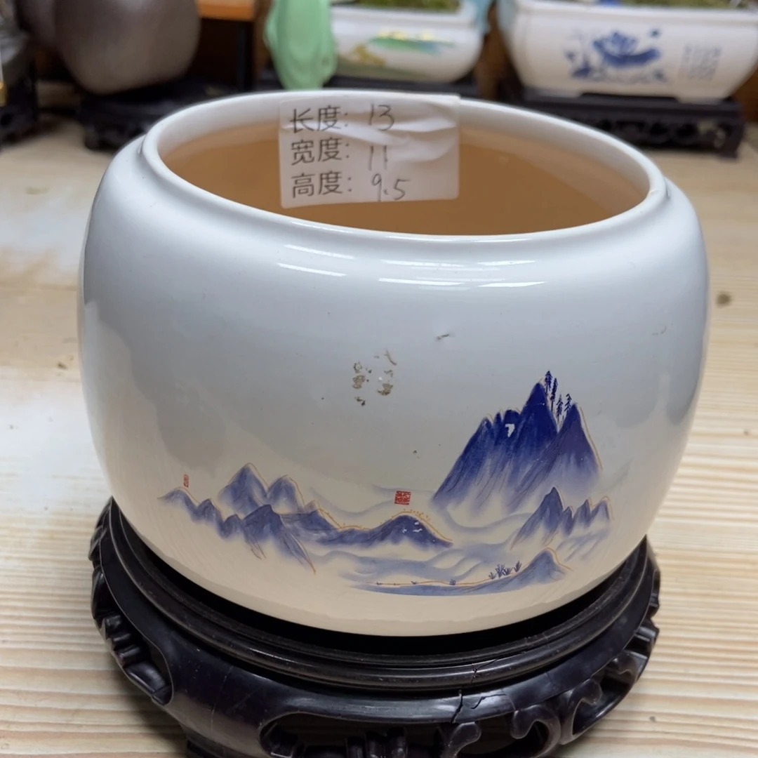 瓷片陶瓷花盆陶瓷艺术