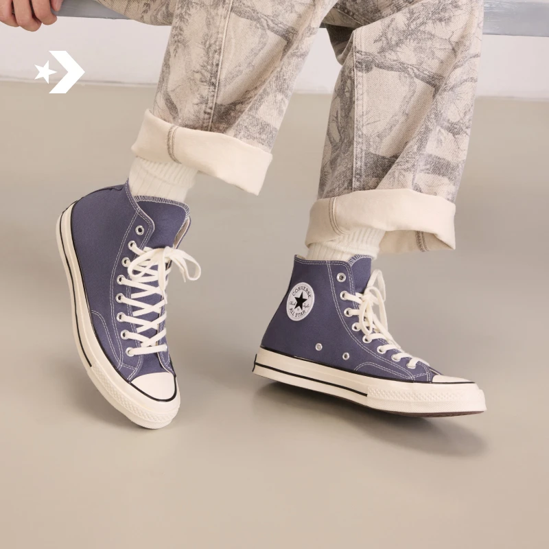 【午夜蓝】匡威1970S男女运动高帮休闲板鞋蓝色CONVERSE A13334C