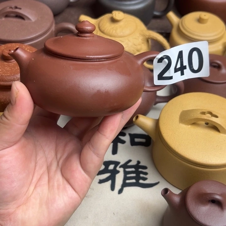 茶壶紫砂紫泥半手工200cc左右
