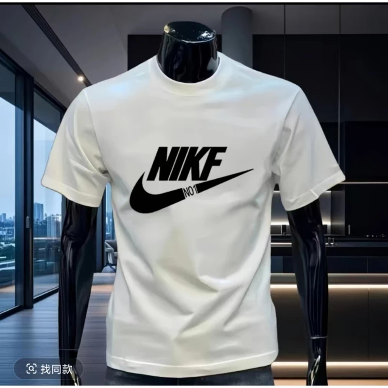 332重磅新疆长绒棉短袖圆领云柔水光T打底衫 男女纯棉T--A22