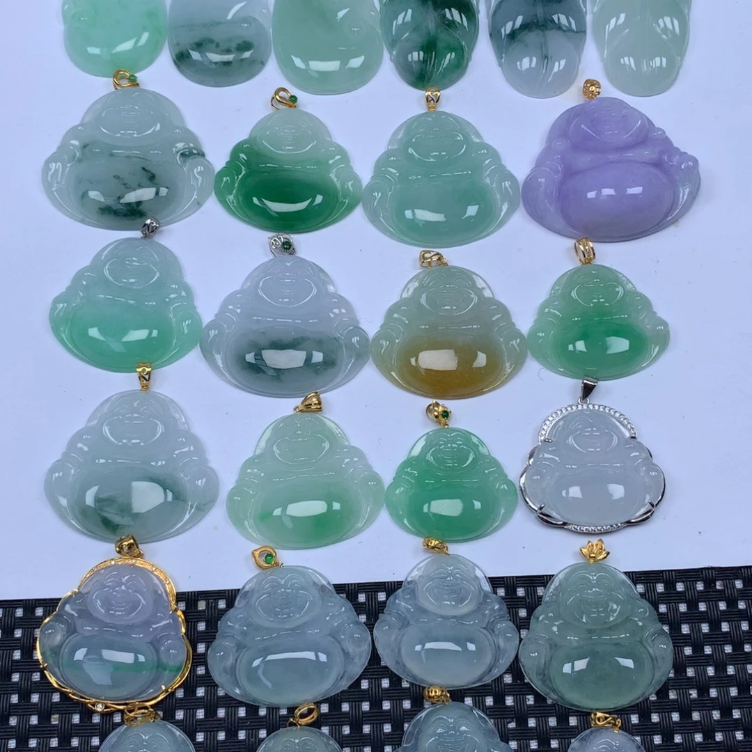 翡翠未镶嵌颈饰天然