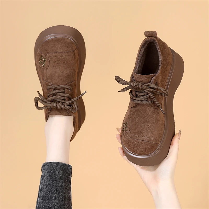 厚底乐福鞋软底勃肯鞋2025春夏新款不累脚松糕休闲一脚蹬豆豆单鞋