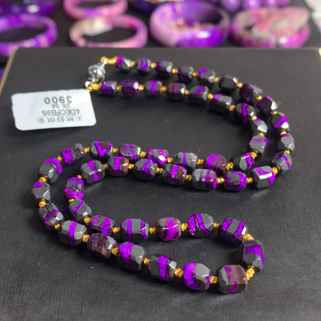 苏纪石（舒俱来）未镶嵌丝绒项链