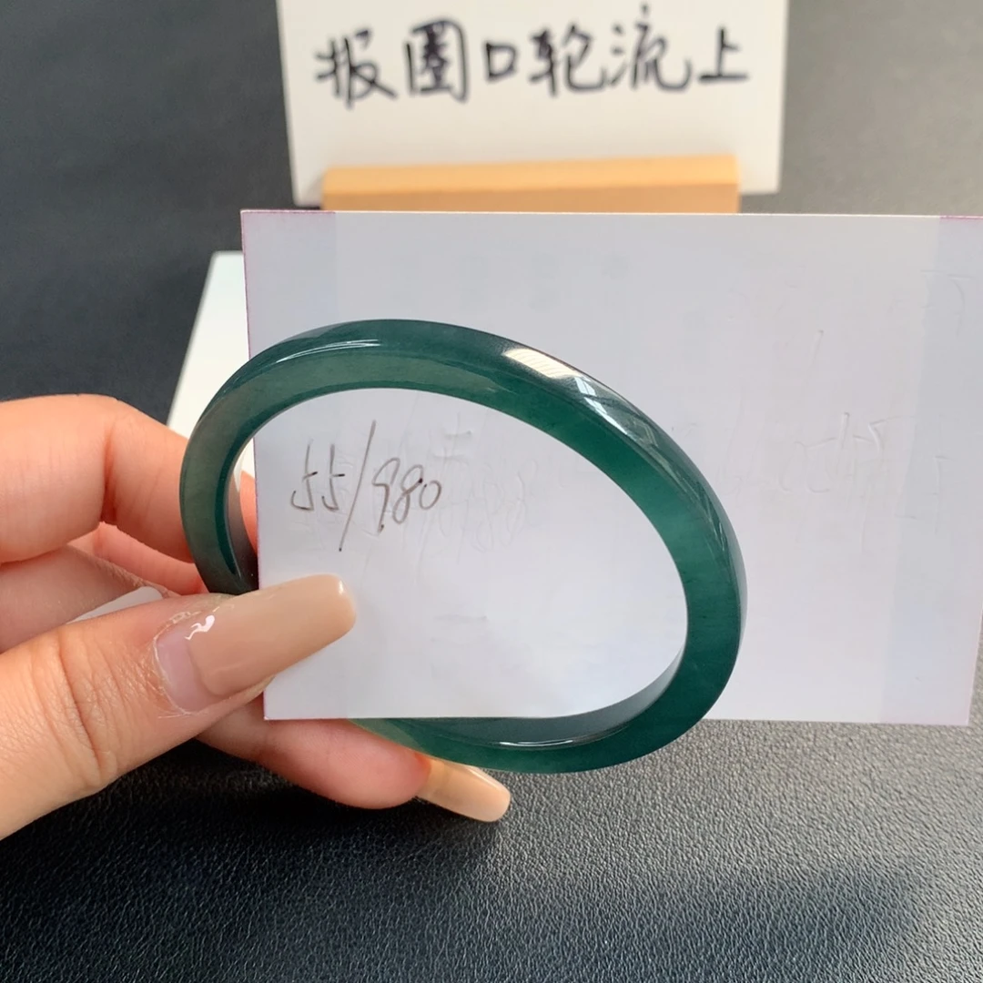 翡翠未镶嵌手镯天然翡翠