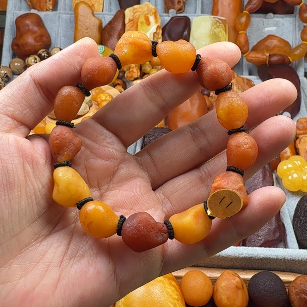定制琥珀未镶嵌海漂手串