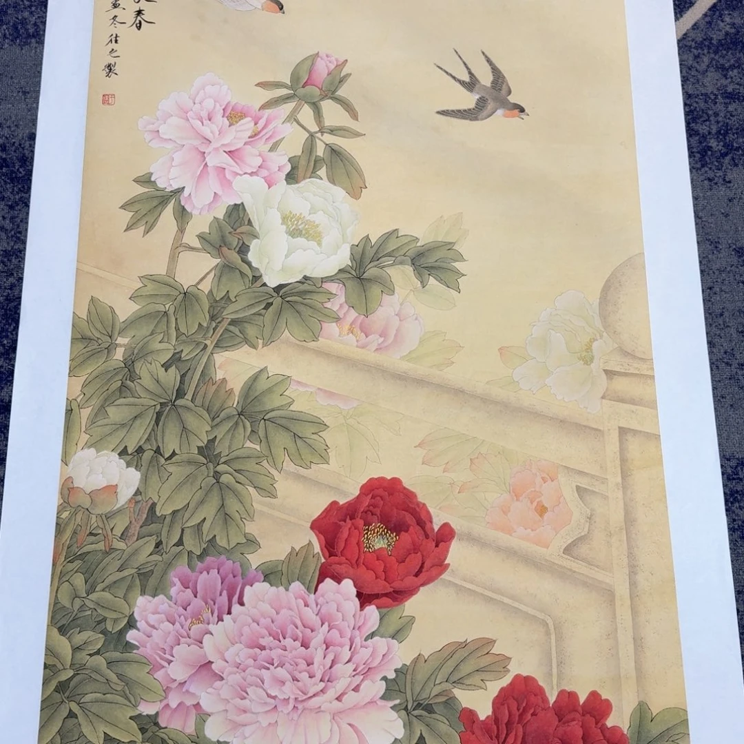 国画纯手绘花鸟山水作品