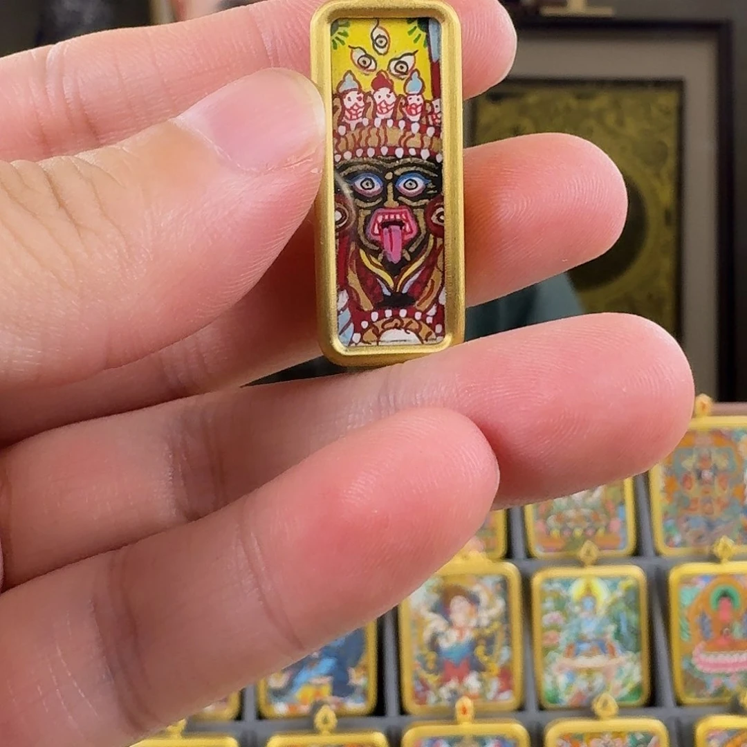 G****吊坠纯手绘扎基拉姆小金条唐卡