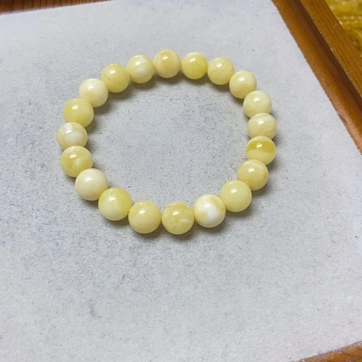 裸石蜜蜡未镶嵌手串