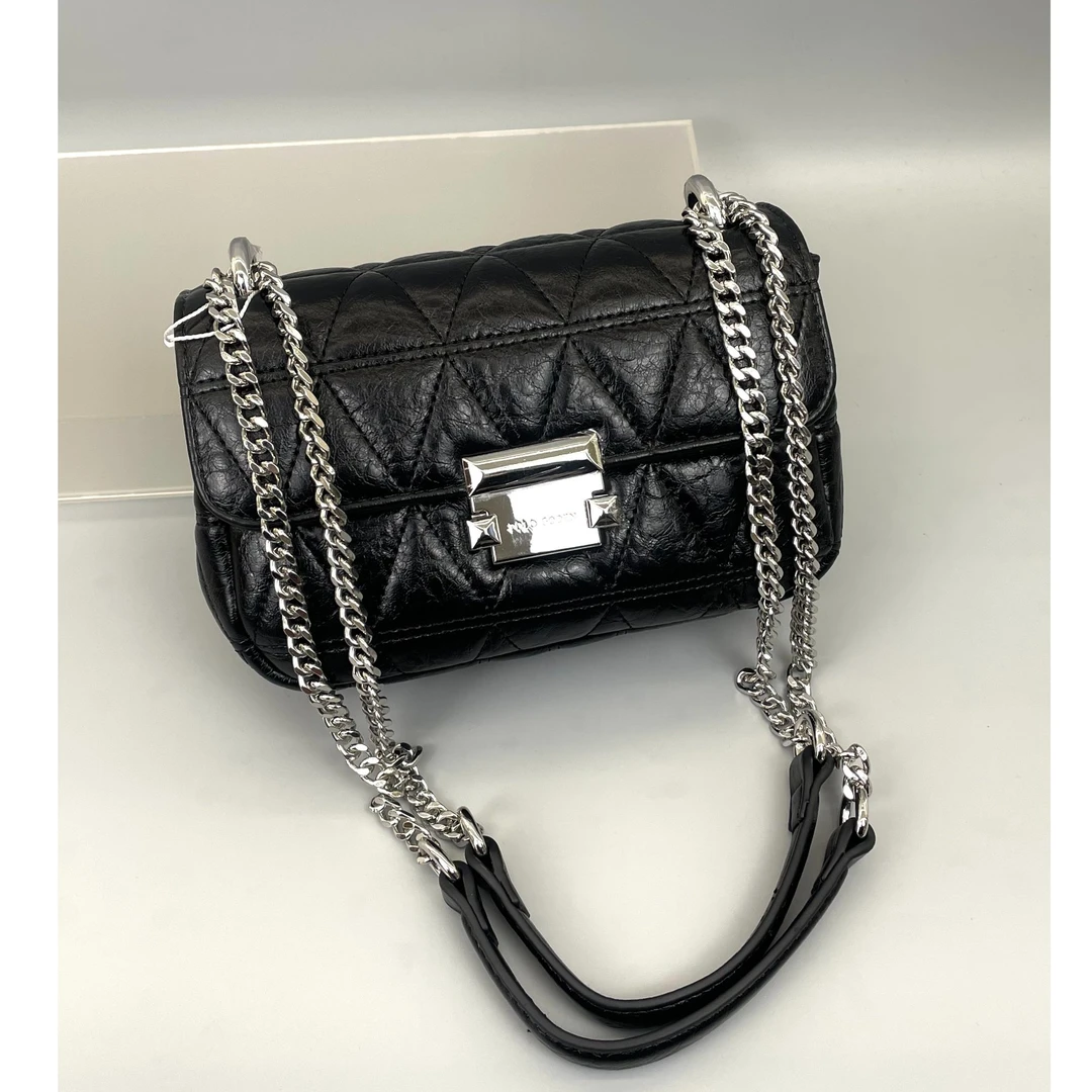 新款小方包菱格链条斜挎包