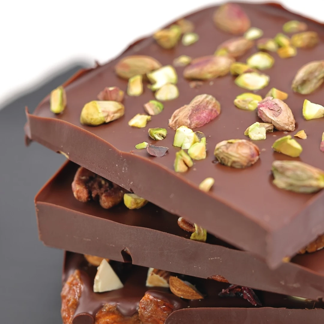 课程|5款手工坚果巧克力纯可可脂圣诞礼物开心果榛子巴旦木