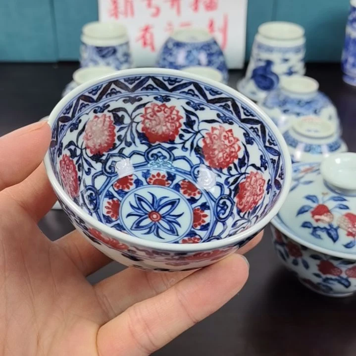 景德镇陶瓷手工陶瓷杯123456