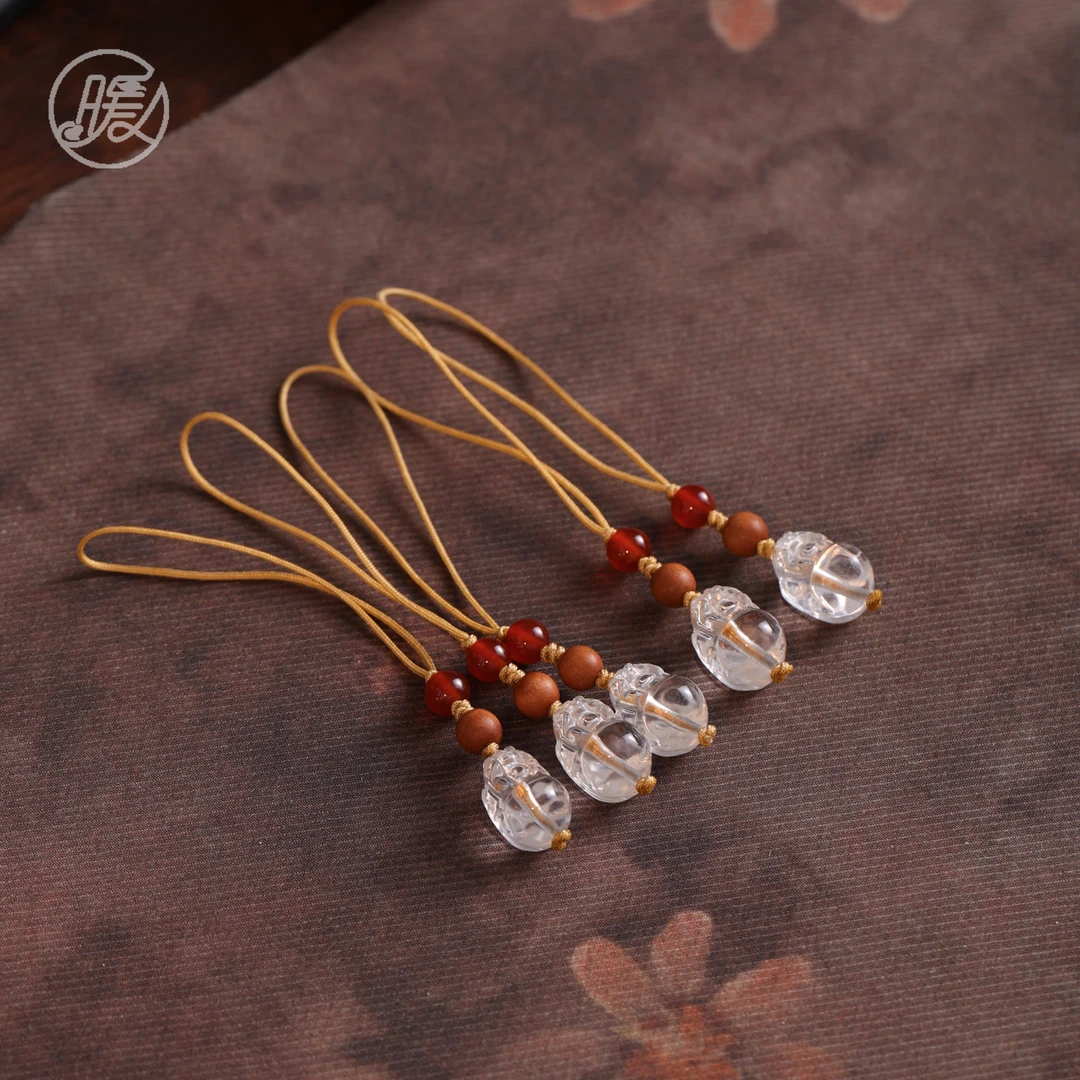 白水晶貔貅挂件手机挂Z3206多样性发一