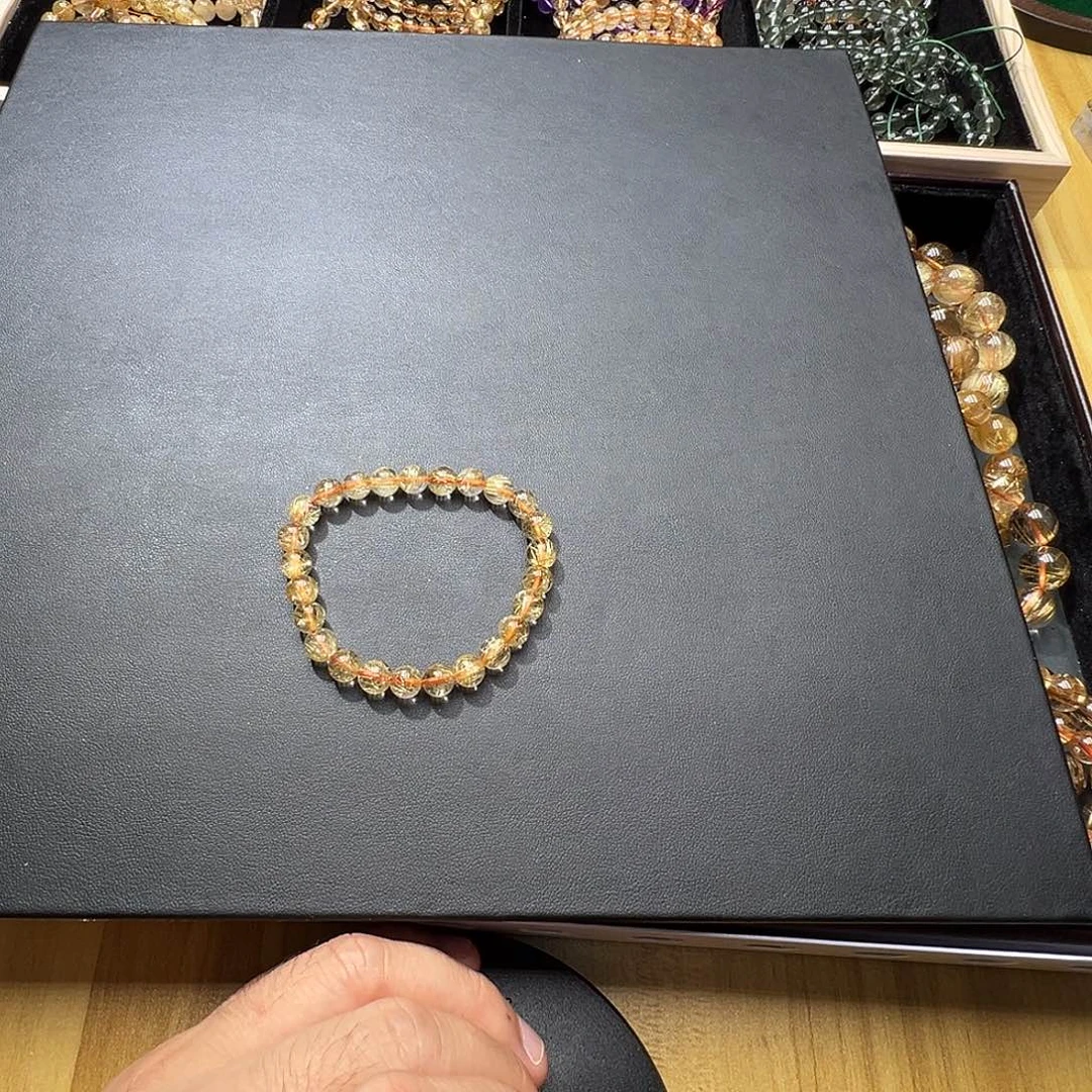 发晶未镶嵌手串烟花发晶