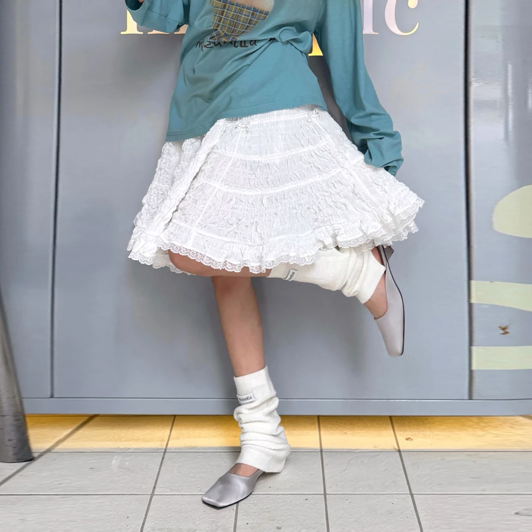 manzanilla设计师品牌泡泡肌理A摆半裙GoGoBuyer买手店DY5M32088