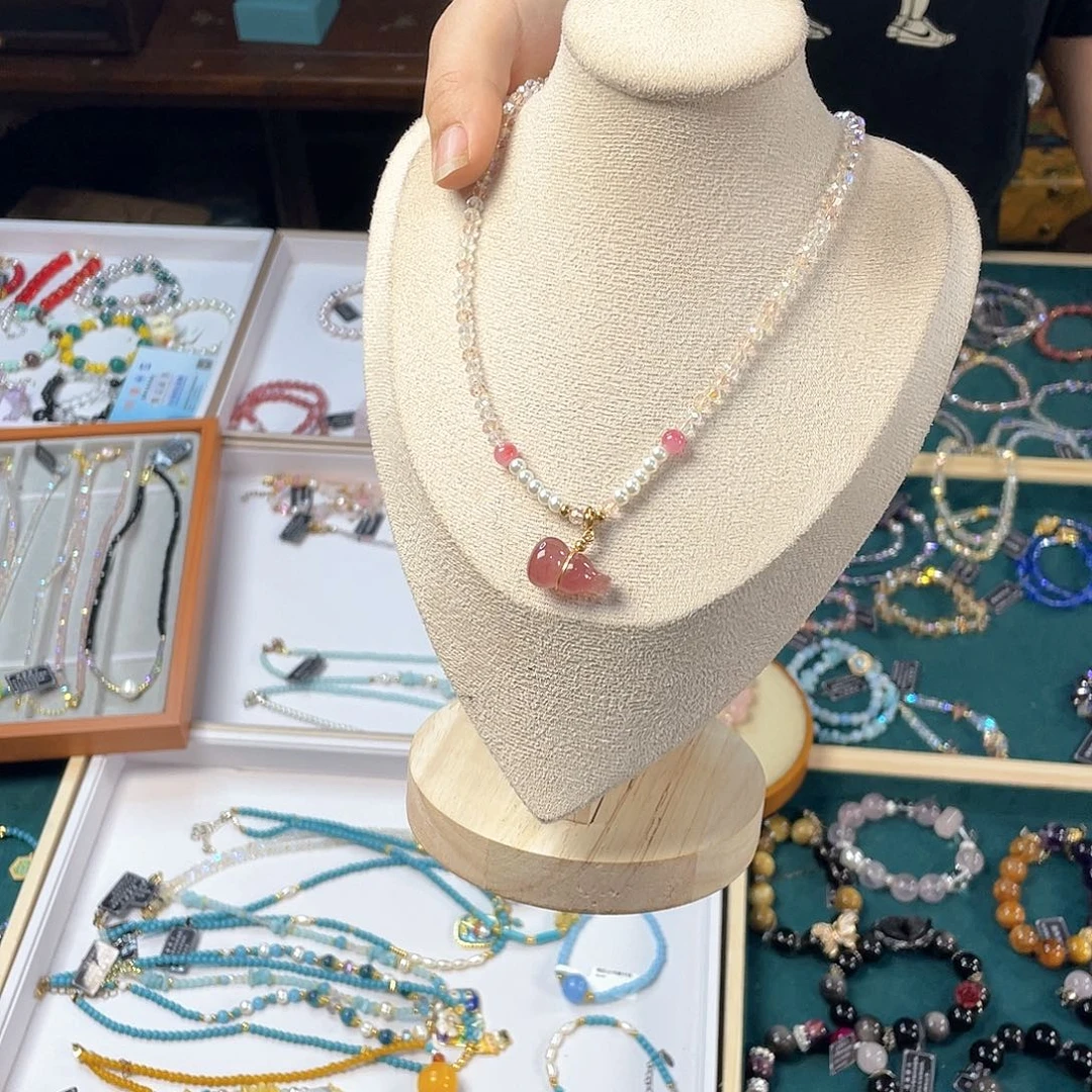 水晶手链银S925镀金镶嵌