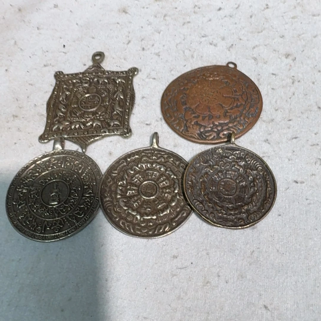 8**3京门圜纯铜的九宫牌