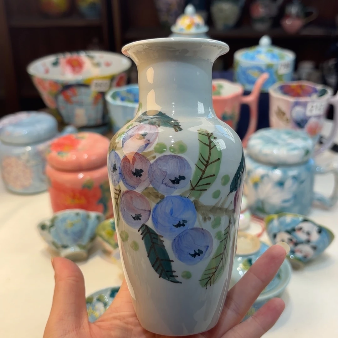 景德镇手绘高温釉下彩陶瓷茶具