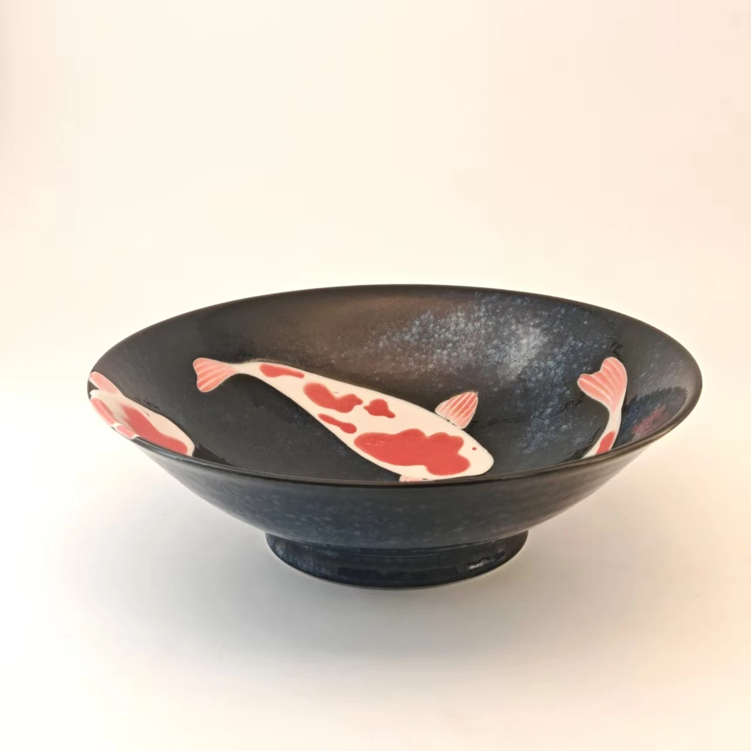 AWASAKA 锦鲤面碗25cm超级大钵