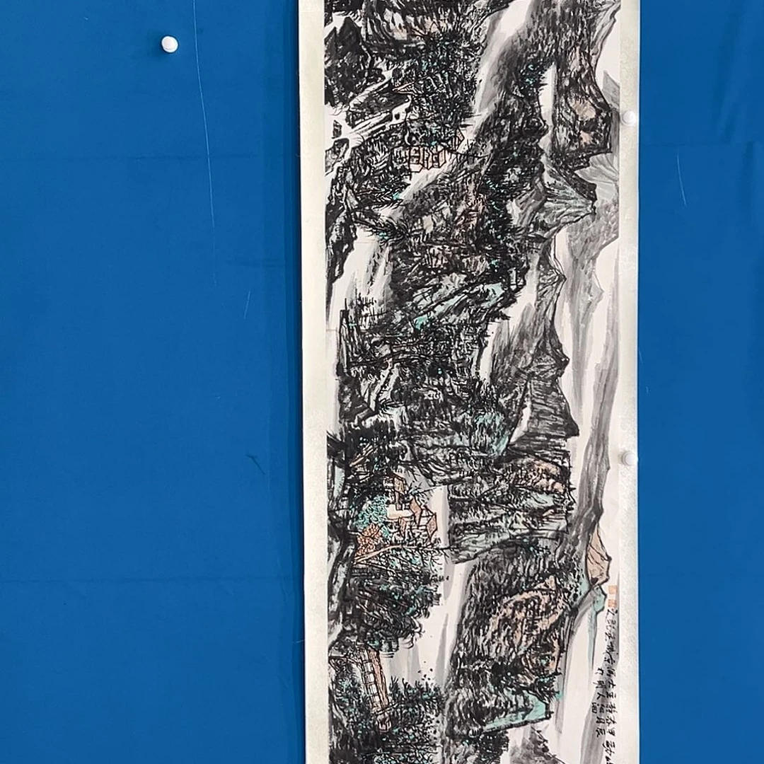 国画朱大明老师展览原作