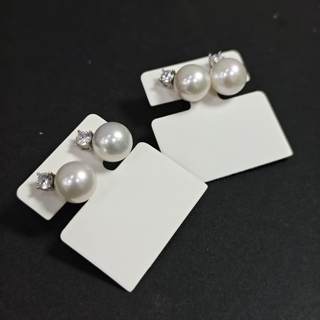 【书记甄选】天然淡水珍珠耳钉 多样性发一件 约10mm 8451XY