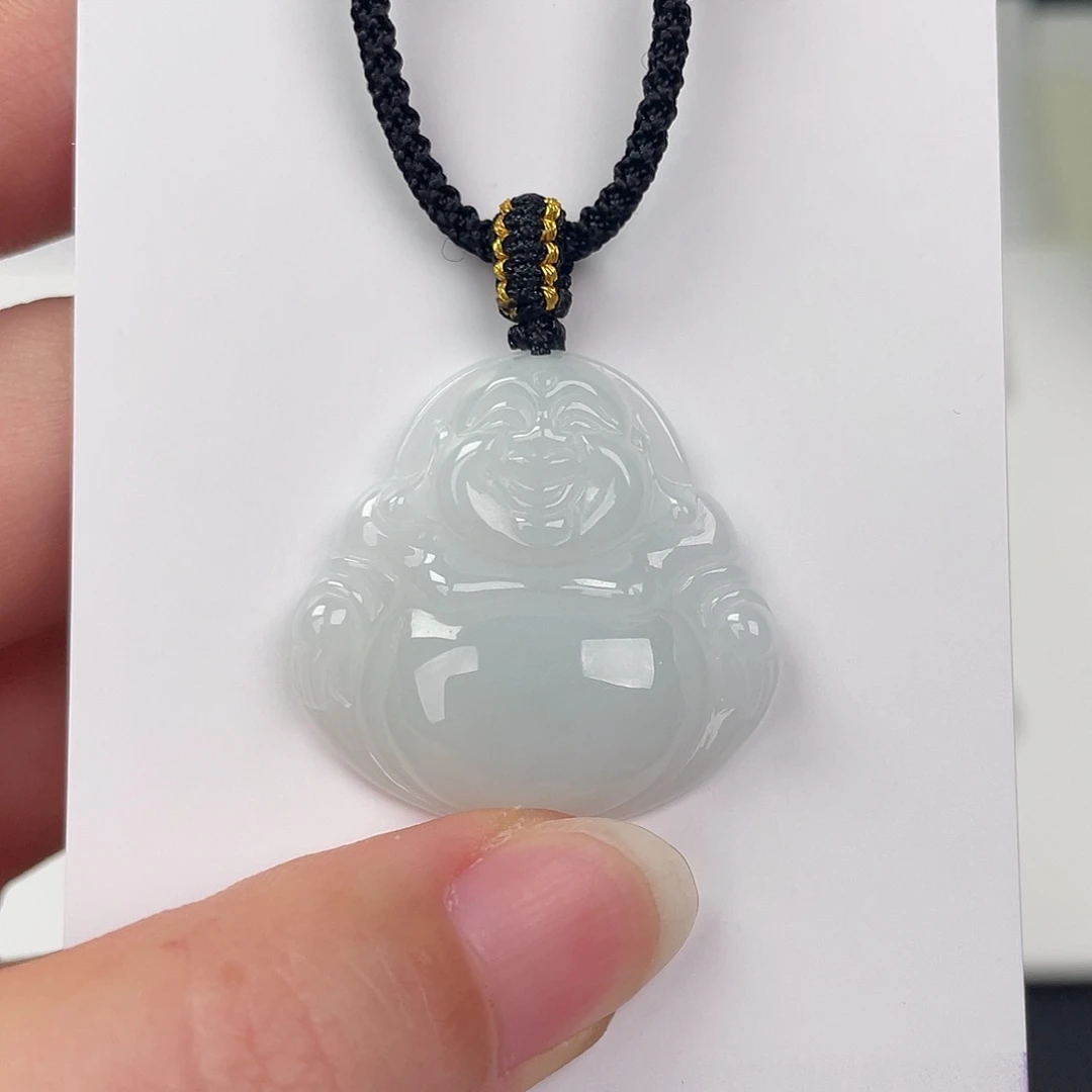 翡翠未镶嵌颈饰佛公