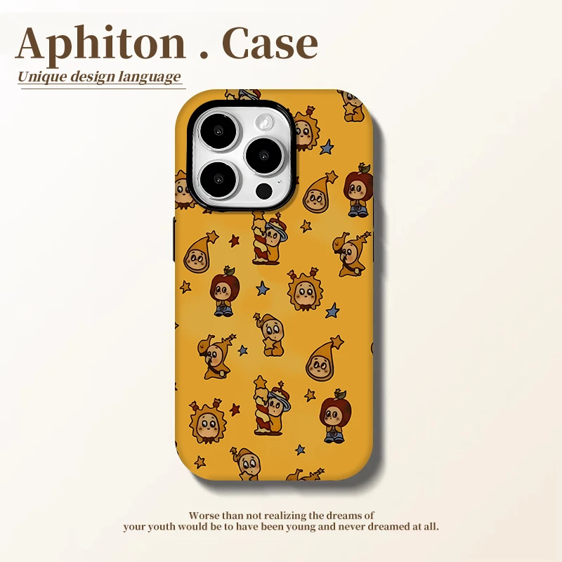 SMBLCE星星人可爱卡通适用iPhone16菲林手机壳华为vivo小米oppo套