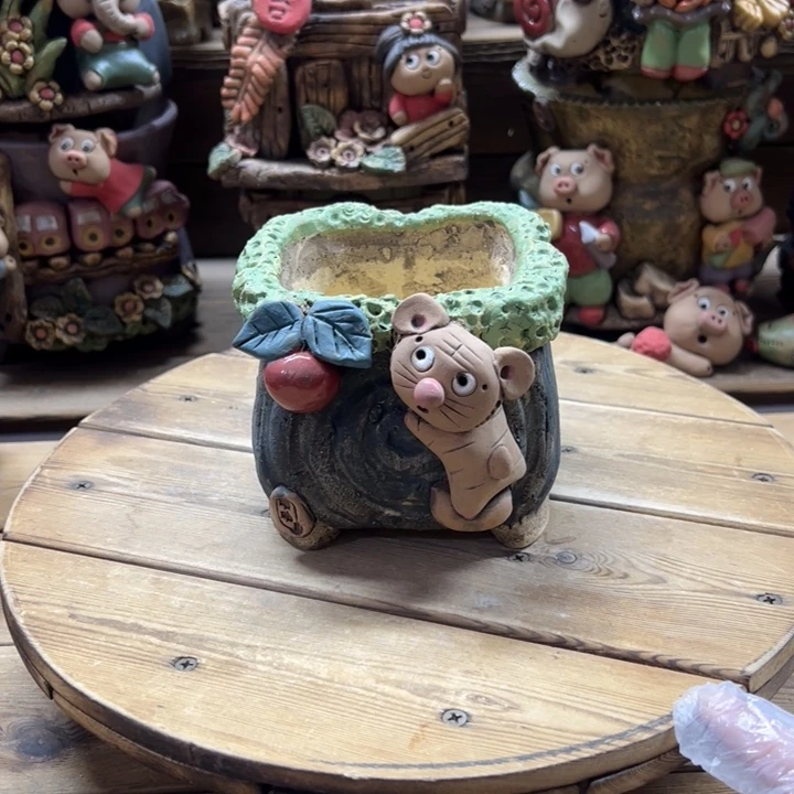 嘻哈多肉花盆百搭