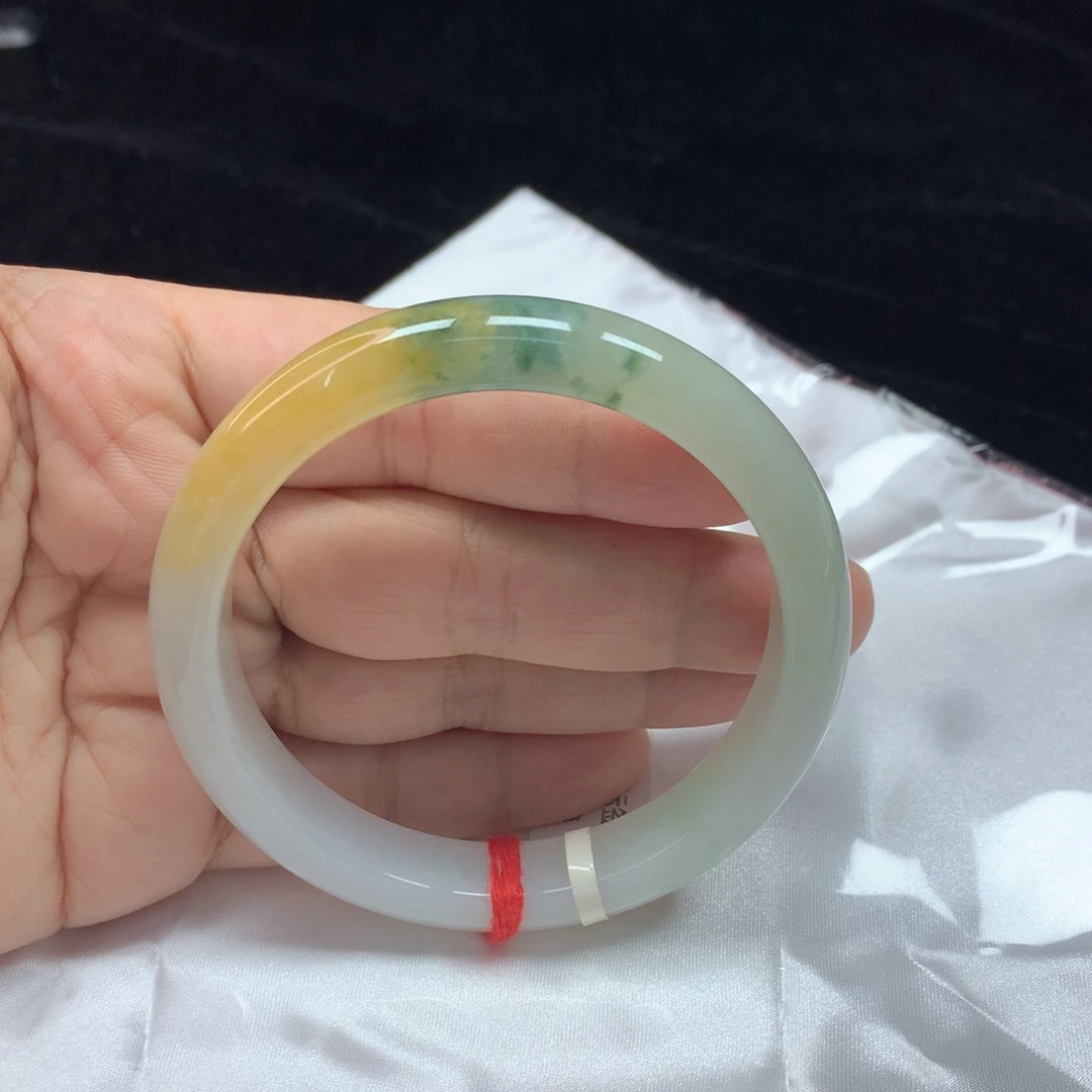 翡翠未镶嵌手镯60.5