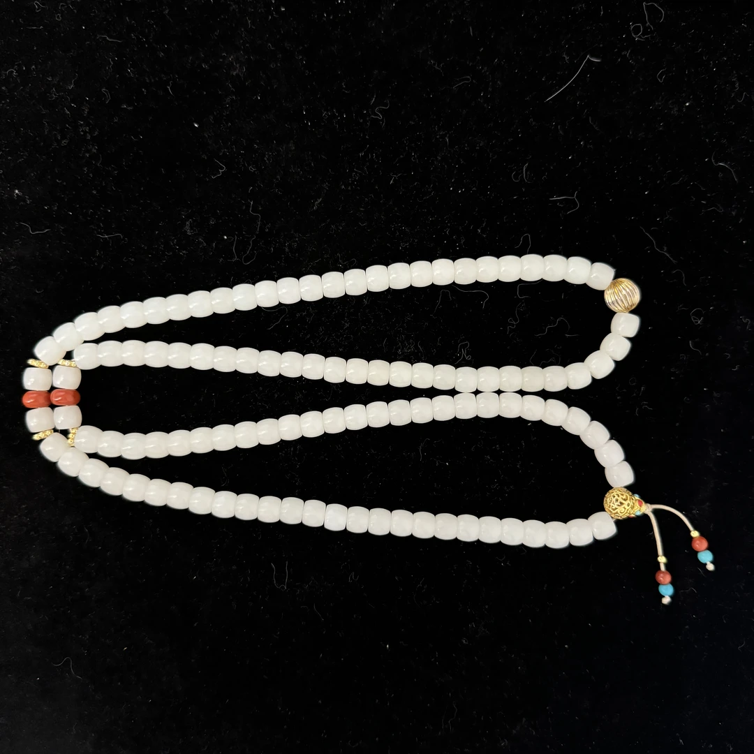 48G60 清 和田玉项链