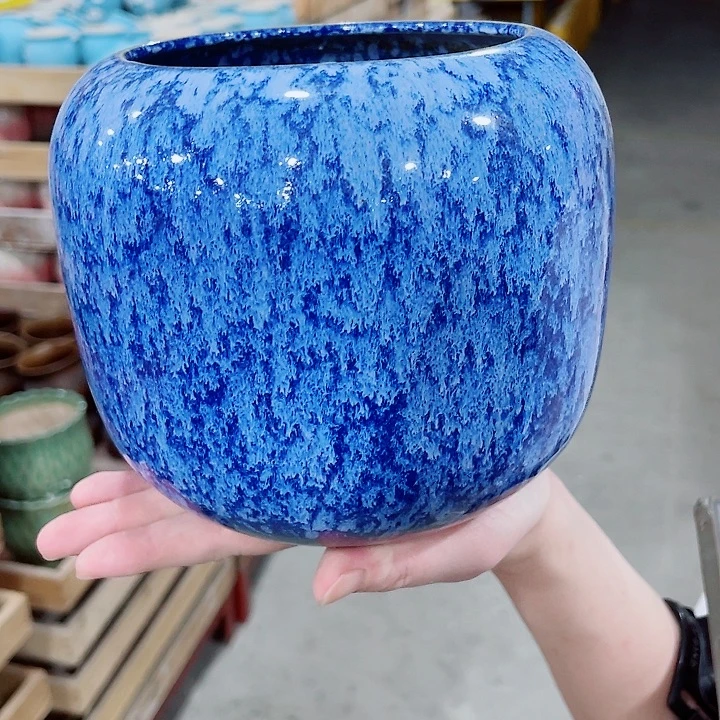 有孔，凑10元包邮陶瓷花盆发货！