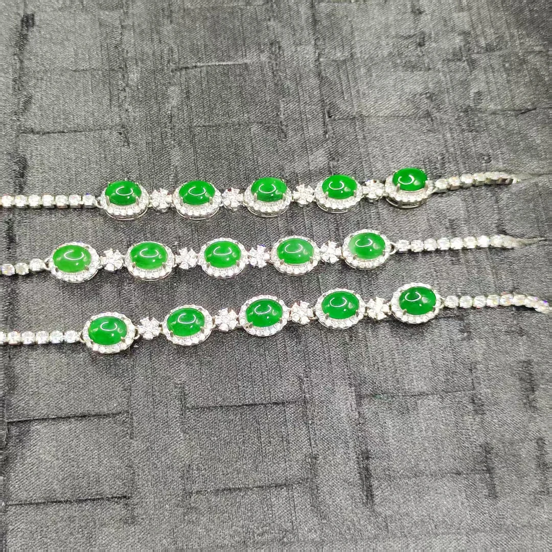 【龙龙严选】翡翠DIY手链S21【多样性发其一】约6-5mm