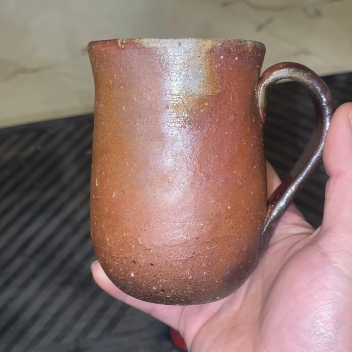 柴冈守窑变马克杯备前烧