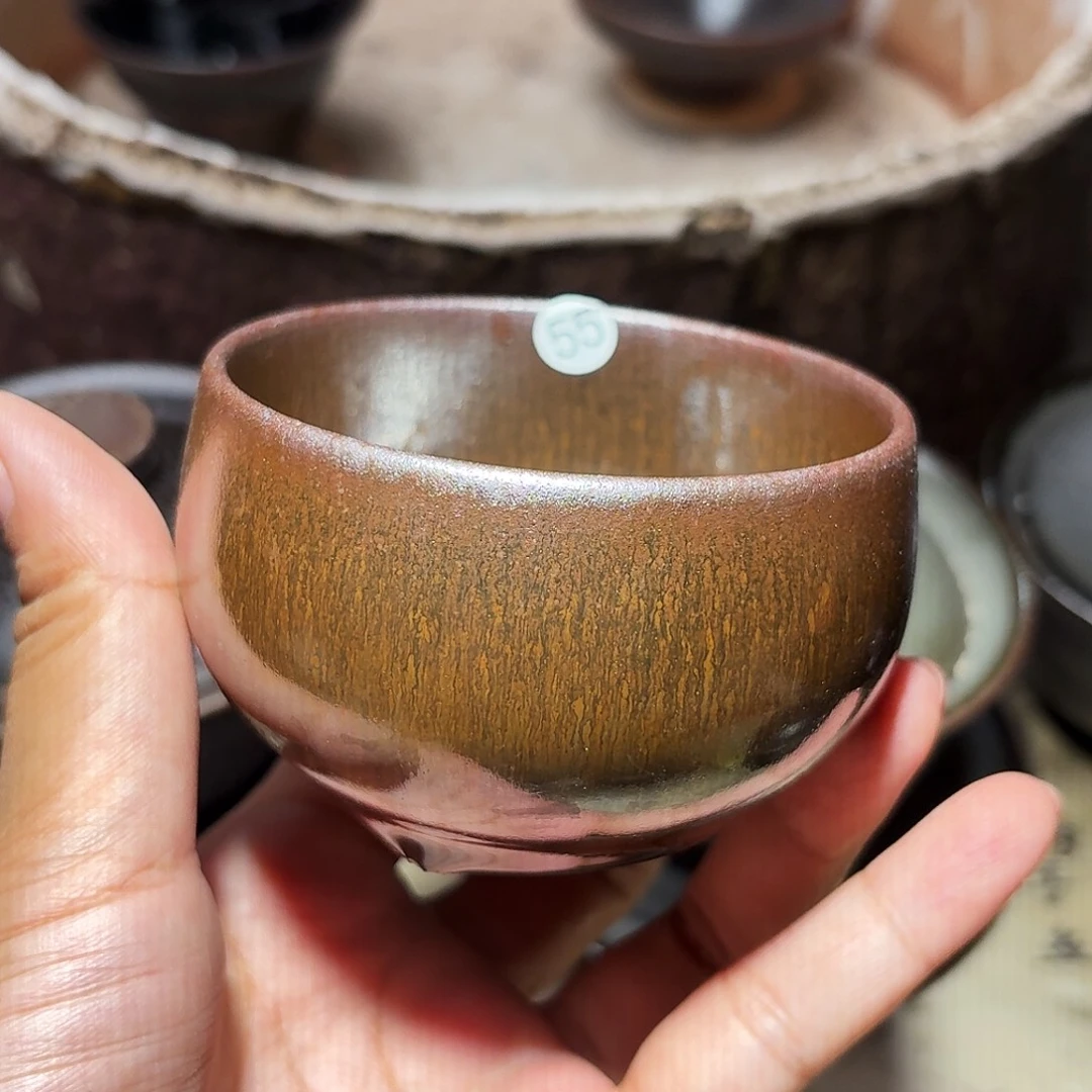 茶盏义兴龙窑建盏55微瑕