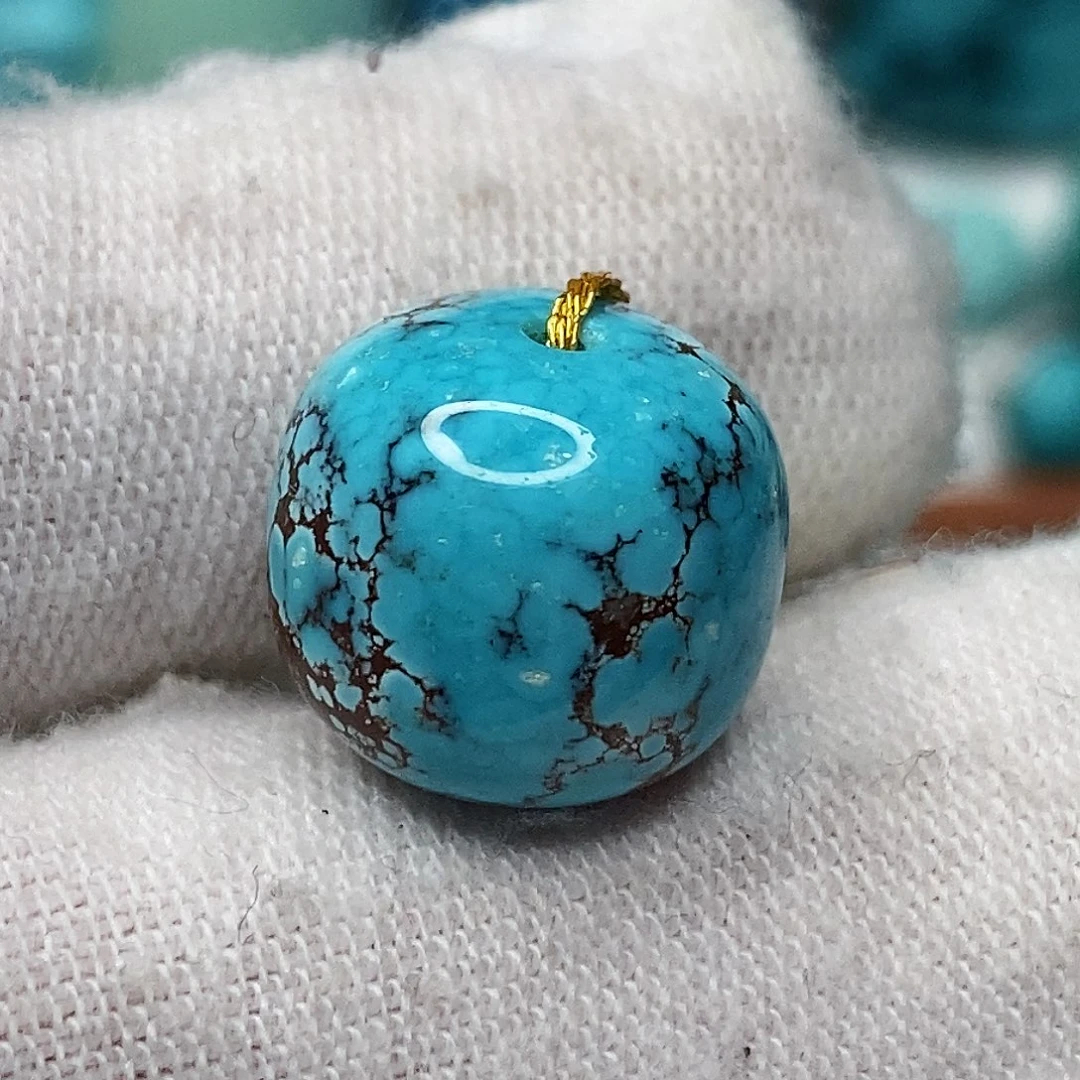 绿松石未镶嵌天然原矿 带武汉地大证书