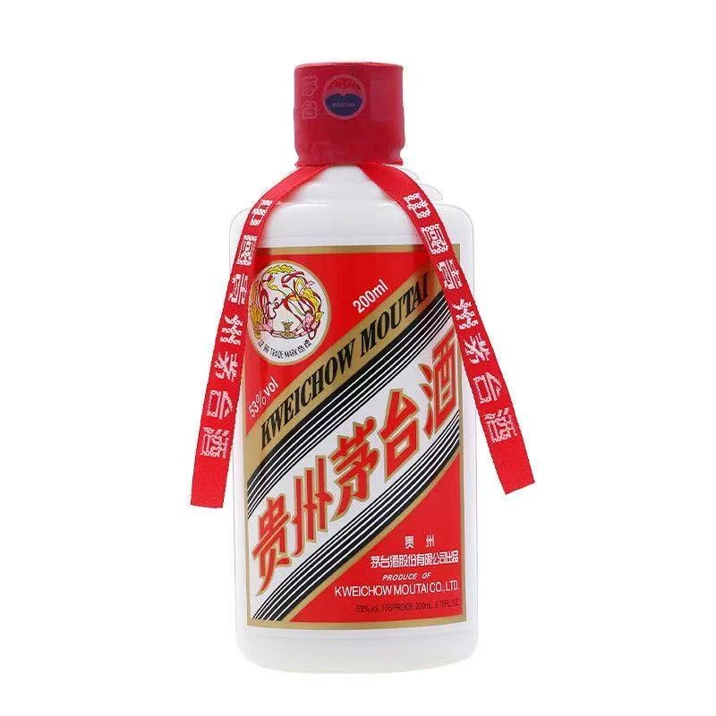 KWEICHOW MOUTAI/贵州茅台酒 53度飞天 酱香型白酒 200ml